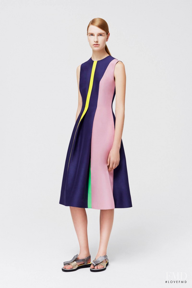 Ieva Palionyte featured in  the Roksanda Ilincic fashion show for Resort 2015