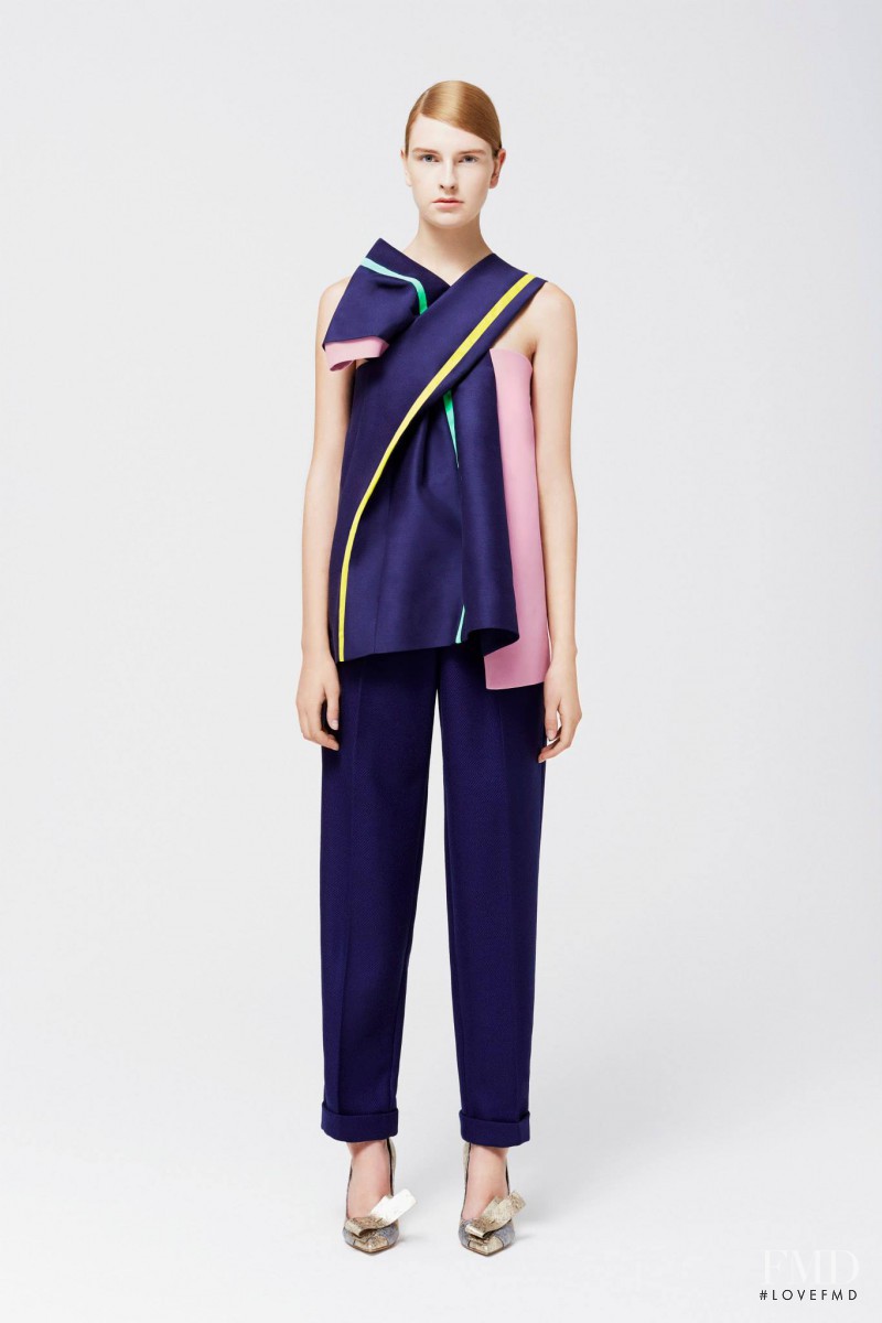 Ieva Palionyte featured in  the Roksanda Ilincic fashion show for Resort 2015