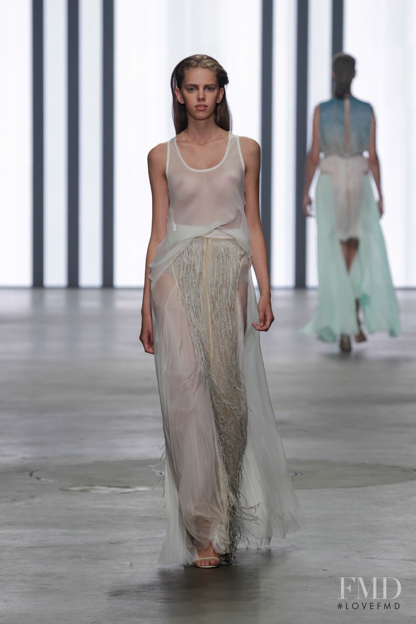 Jitte Oerlemans featured in  the Claes Iversen fashion show for Spring/Summer 2014