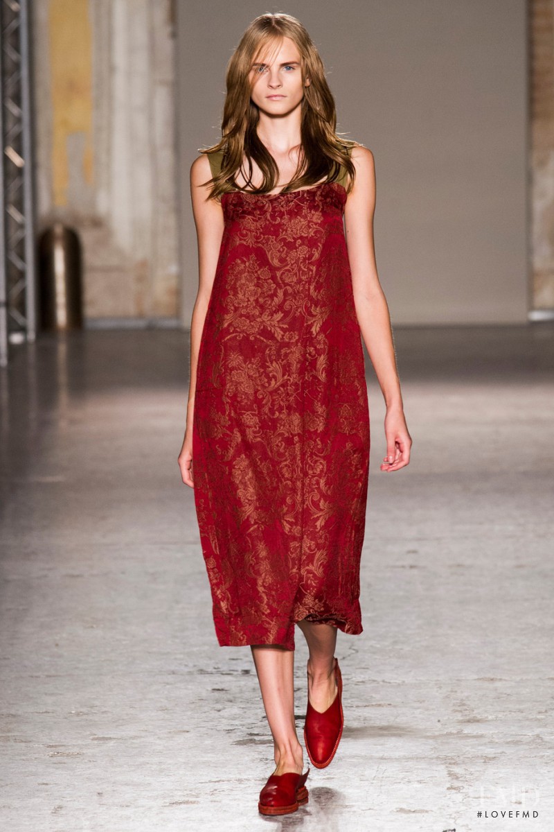 Kristina Petrosiute featured in  the Uma Wang fashion show for Spring/Summer 2015