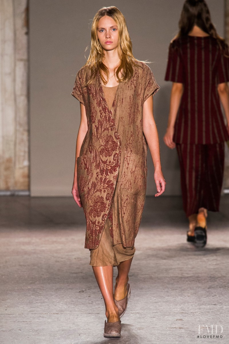 Charlotte Nolting featured in  the Uma Wang fashion show for Spring/Summer 2015