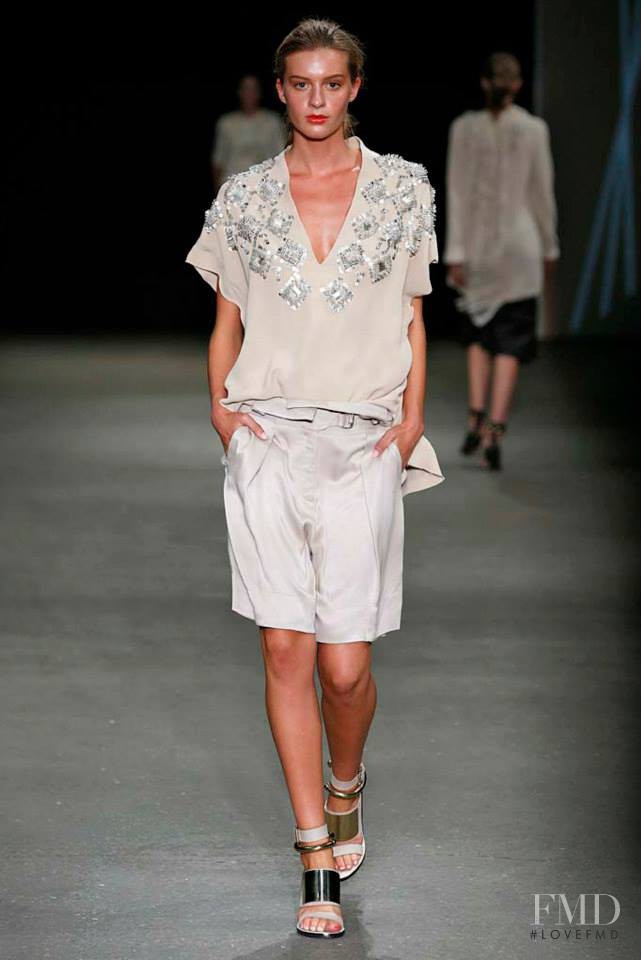 Cristina Mantas featured in  the By Malene Birger fashion show for Spring/Summer 2015