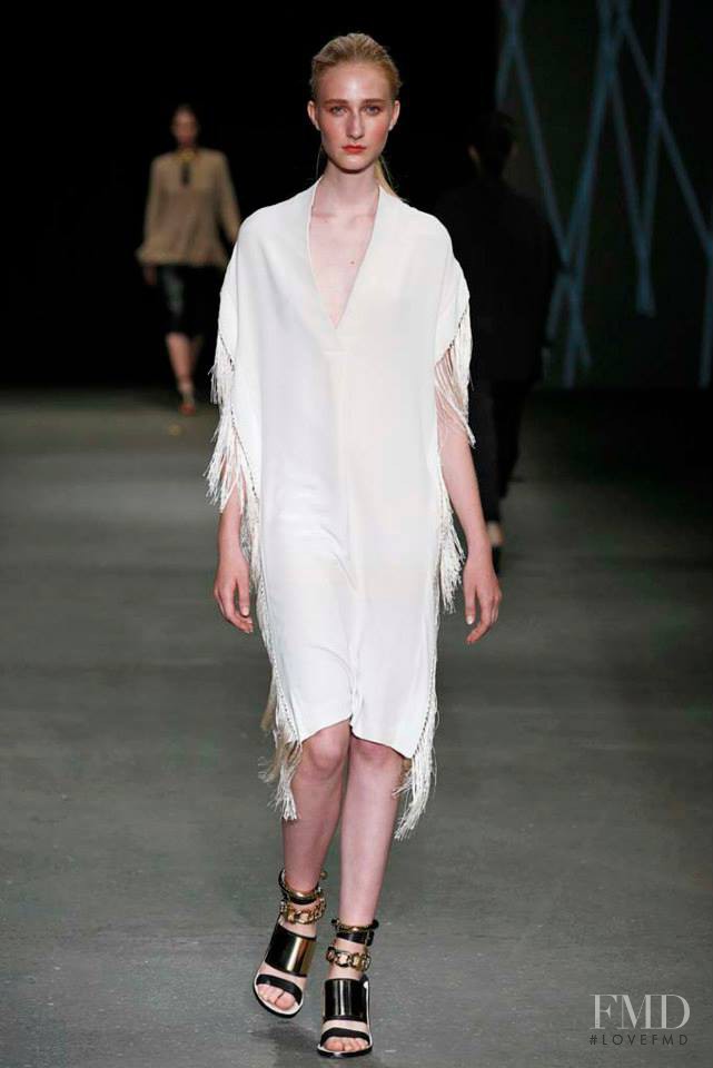 Charlotte Lindvig featured in  the By Malene Birger fashion show for Spring/Summer 2015