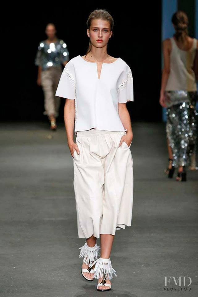 Regitze Harregaard Christensen featured in  the By Malene Birger fashion show for Spring/Summer 2015