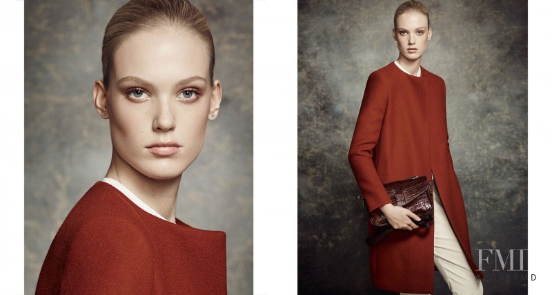 Charlene Hoegger featured in  the Massimo Dutti advertisement for Pre-Fall 2014