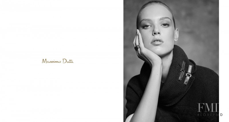 Charlene Hoegger featured in  the Massimo Dutti advertisement for Pre-Fall 2014