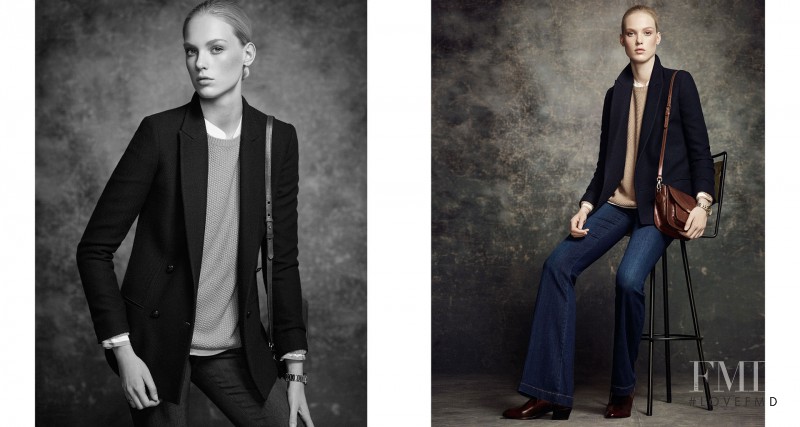 Charlene Hoegger featured in  the Massimo Dutti advertisement for Pre-Fall 2014