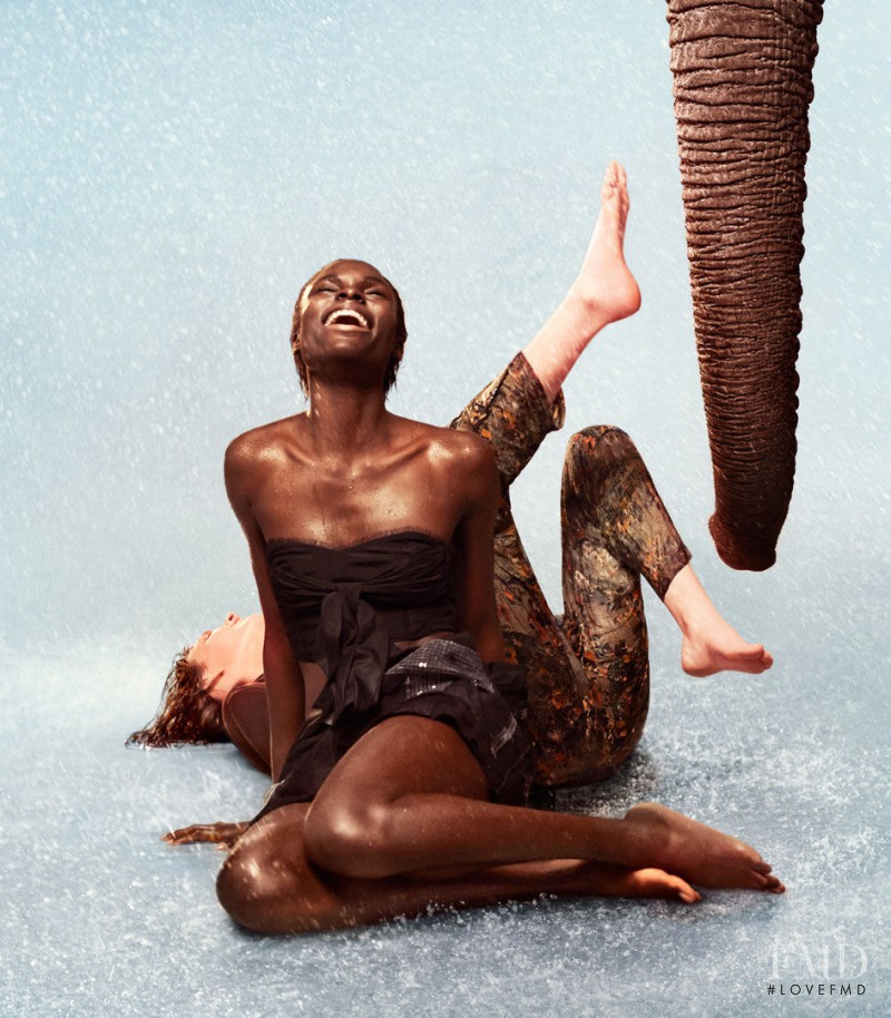 Jeneil Williams featured in  the EDUN advertisement for Spring/Summer 2013