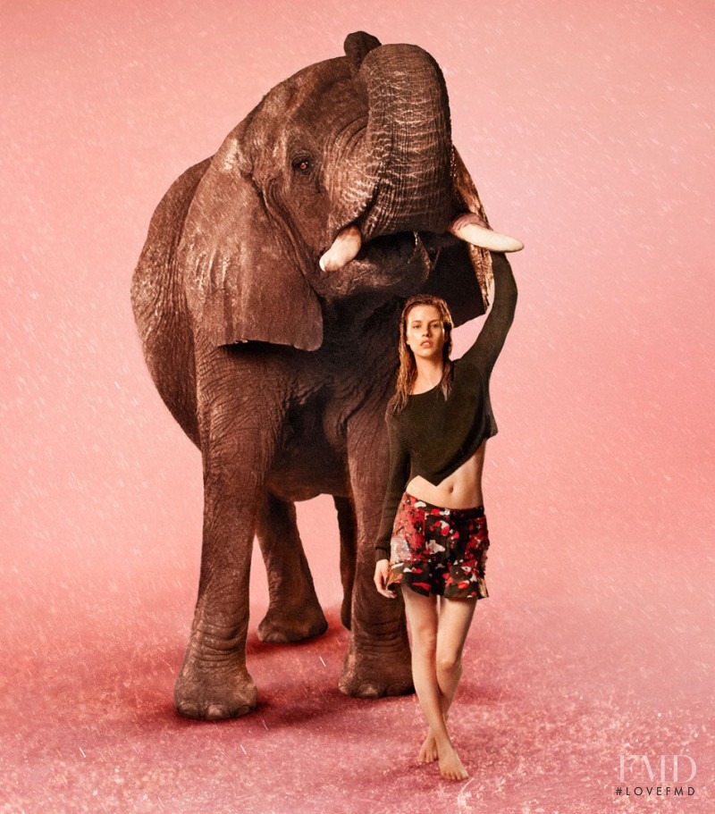 Julia Frauche featured in  the EDUN advertisement for Spring/Summer 2013