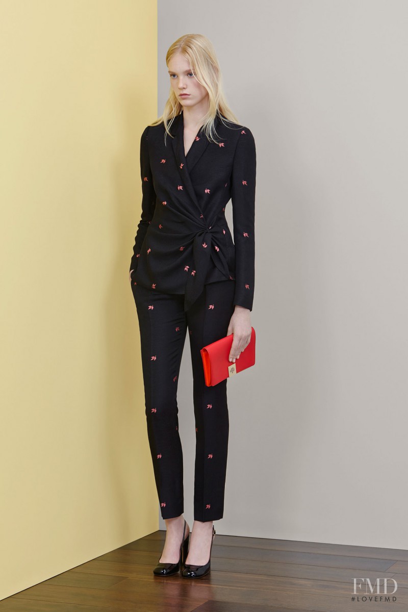 Charlene Hoegger featured in  the Mulberry fashion show for Resort 2015