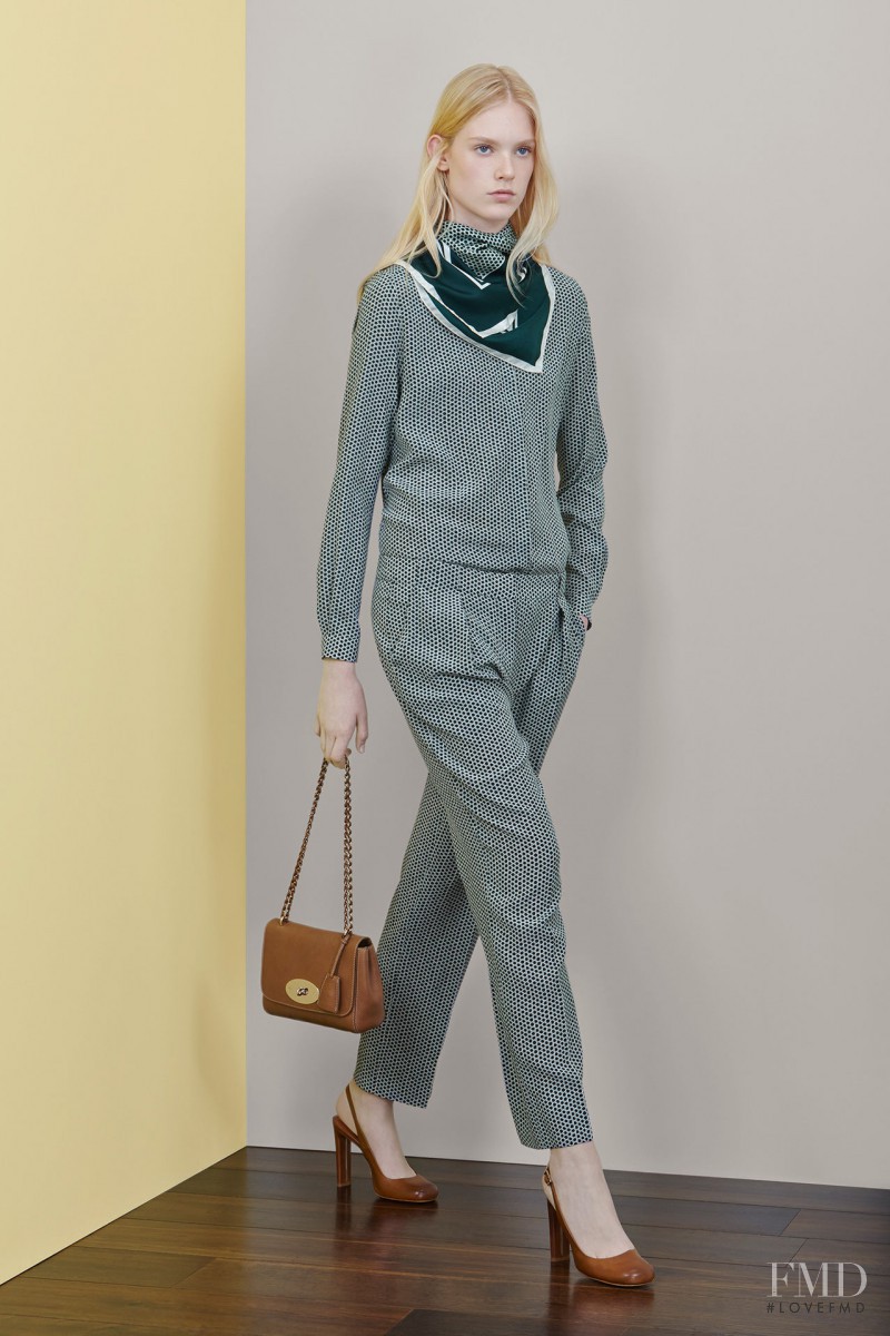 Charlene Hoegger featured in  the Mulberry fashion show for Resort 2015