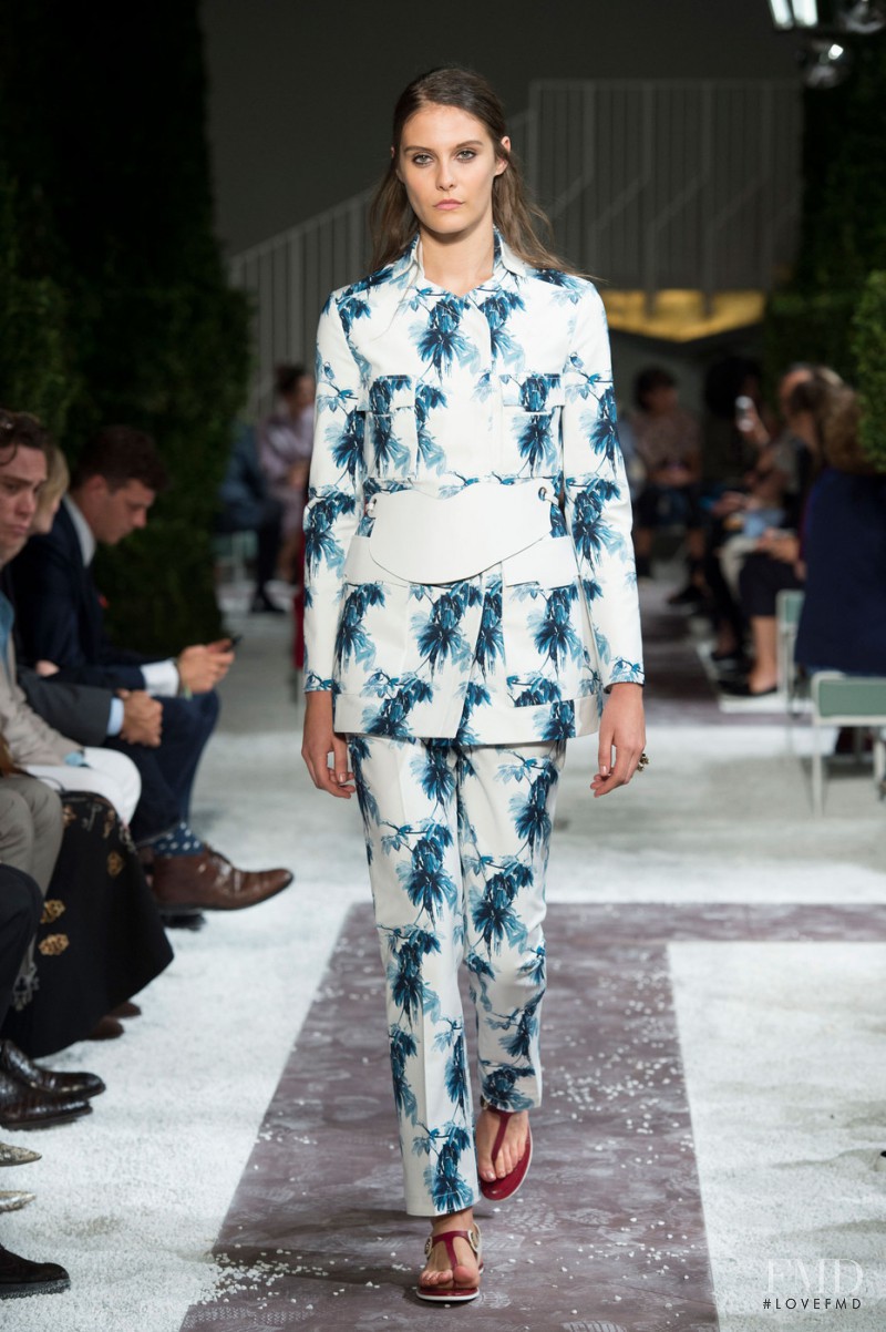 Charlotte Wiggins featured in  the Tod\'s fashion show for Spring/Summer 2015