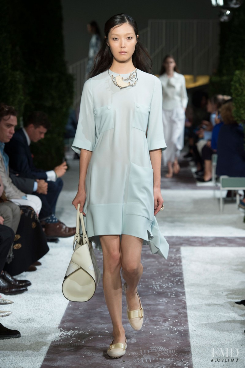 Sung Hee Kim featured in  the Tod\'s fashion show for Spring/Summer 2015