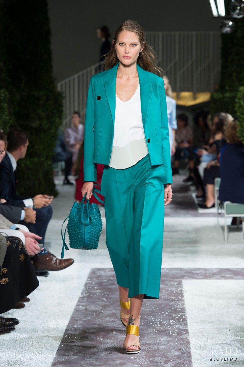 Catherine McNeil featured in  the Tod\'s fashion show for Spring/Summer 2015
