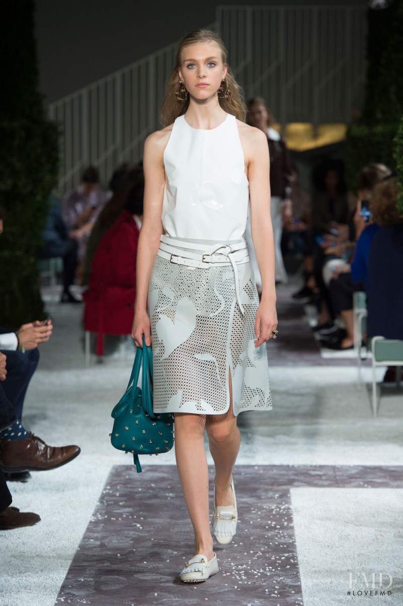 Hedvig Palm featured in  the Tod\'s fashion show for Spring/Summer 2015