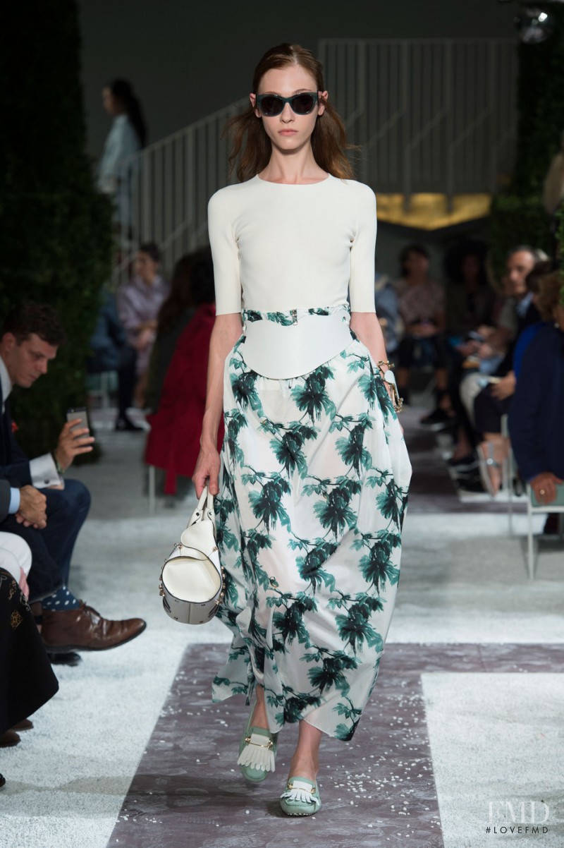 Lera Tribel featured in  the Tod\'s fashion show for Spring/Summer 2015