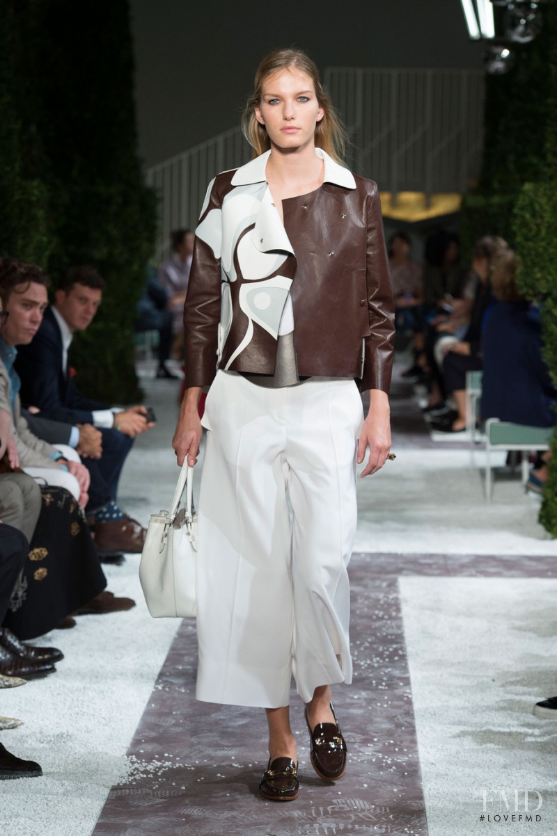 Marique Schimmel featured in  the Tod\'s fashion show for Spring/Summer 2015