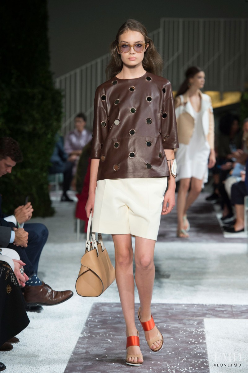 Sasha Kichigina featured in  the Tod\'s fashion show for Spring/Summer 2015