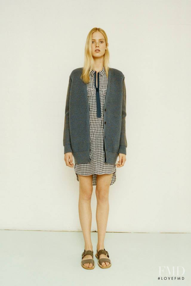 Charlene Hoegger featured in  the Richard Nicoll fashion show for Resort 2015