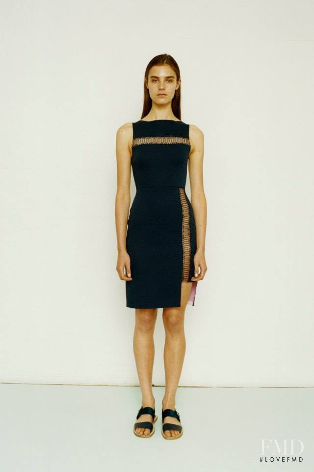 Olivia David featured in  the Richard Nicoll fashion show for Resort 2015