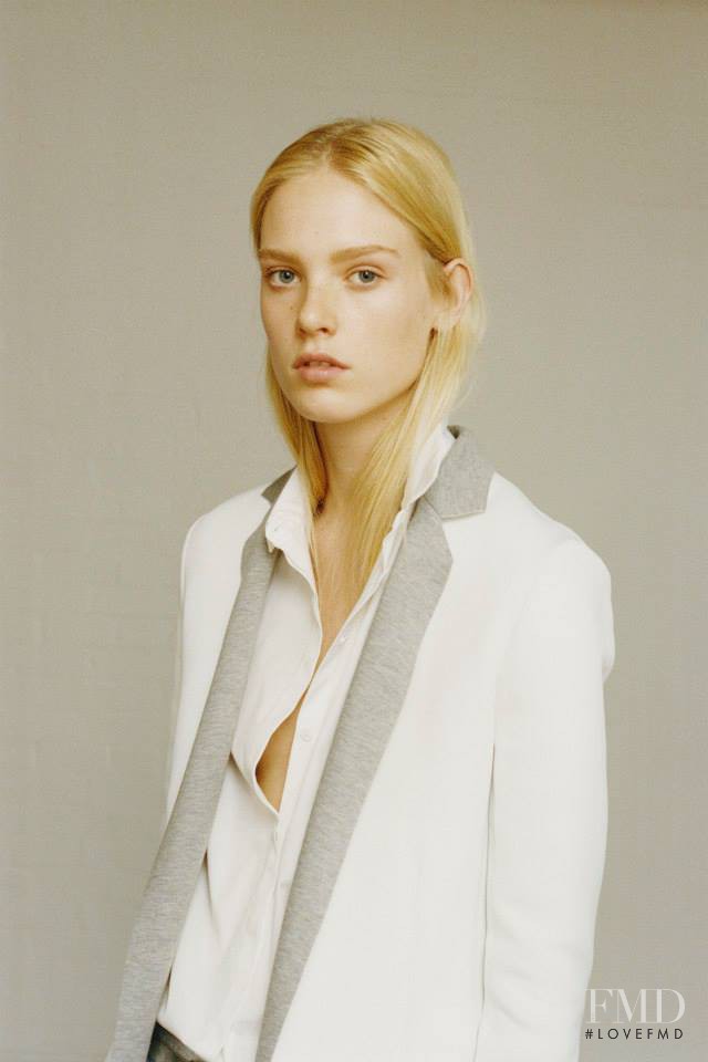 Charlene Hoegger featured in  the Richard Nicoll fashion show for Resort 2015
