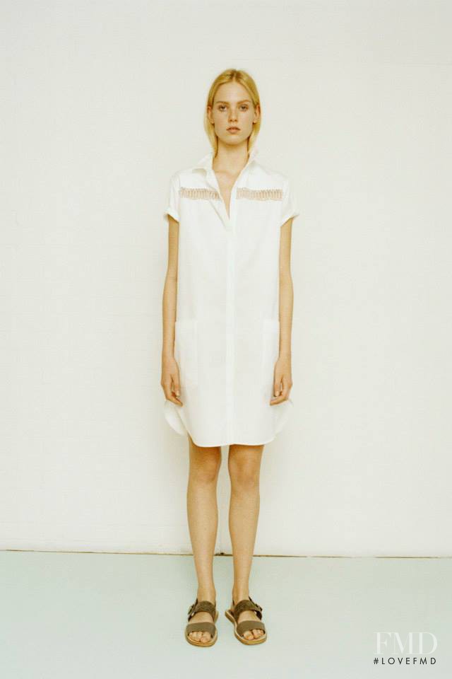 Charlene Hoegger featured in  the Richard Nicoll fashion show for Resort 2015