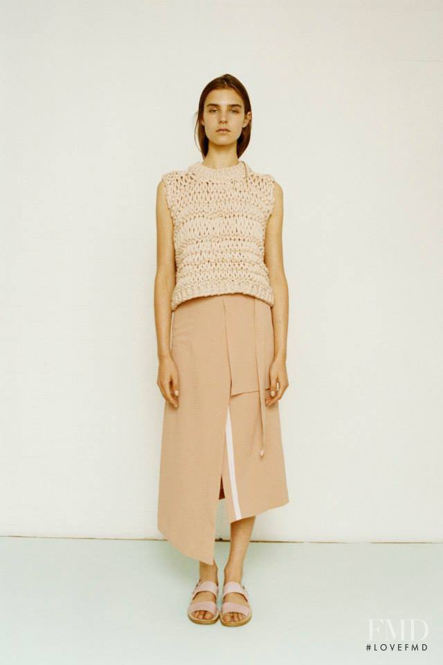 Olivia David featured in  the Richard Nicoll fashion show for Resort 2015