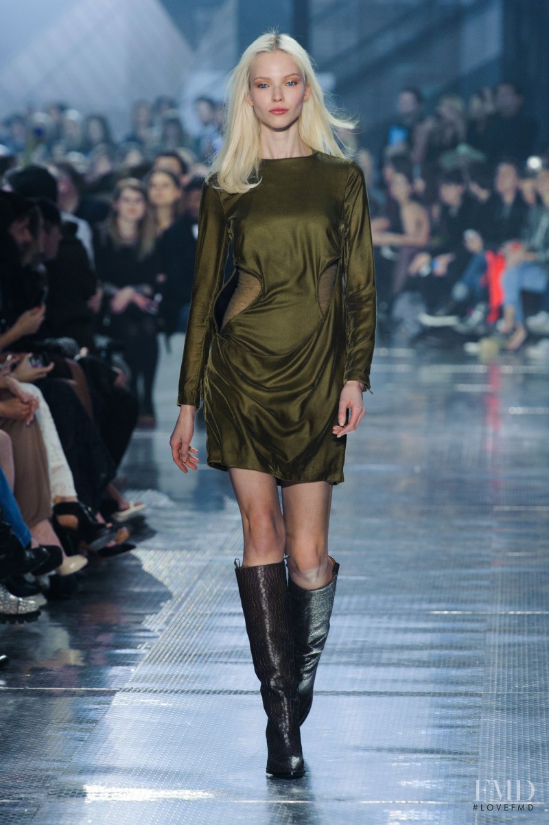 Sasha Luss featured in  the H&M fashion show for Autumn/Winter 2014