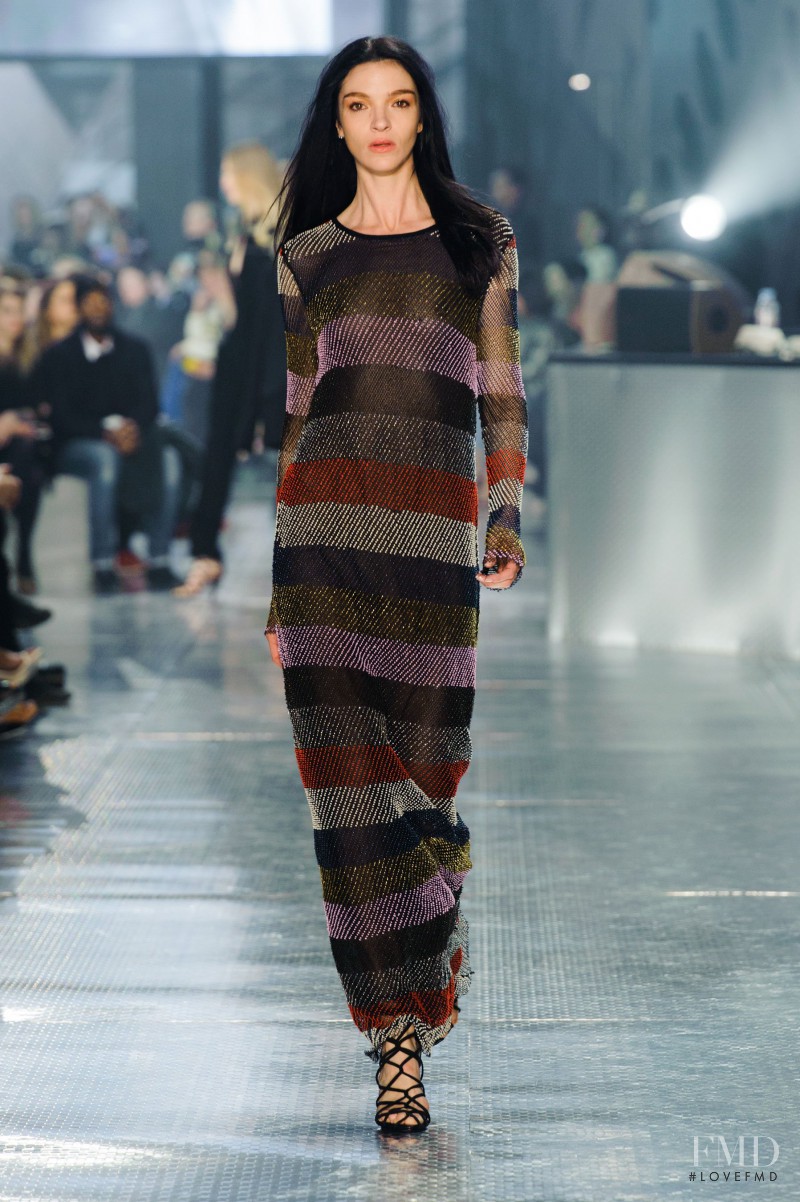 Mariacarla Boscono featured in  the H&M fashion show for Autumn/Winter 2014