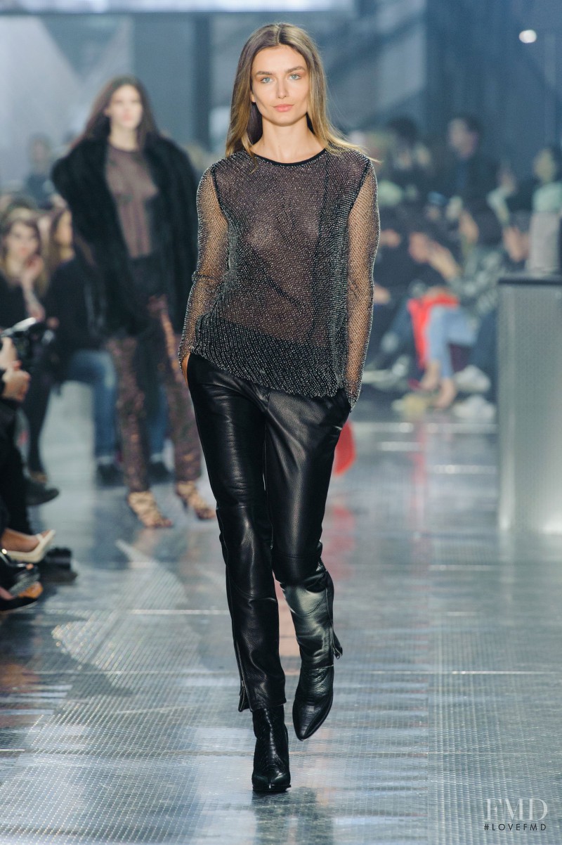 Andreea Diaconu featured in  the H&M fashion show for Autumn/Winter 2014