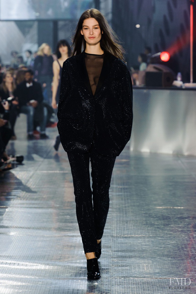Ophélie Guillermand featured in  the H&M fashion show for Autumn/Winter 2014