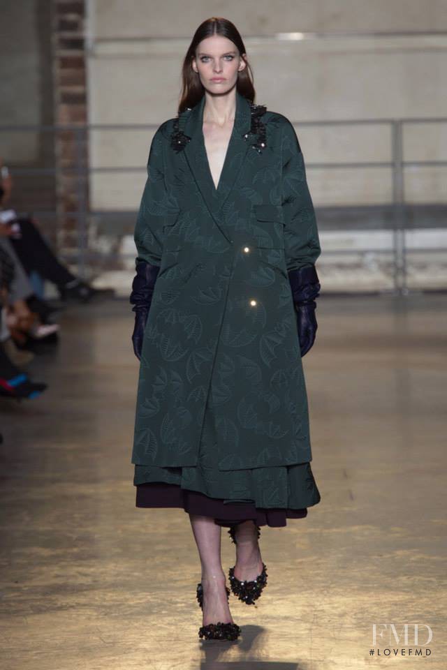 Lisa Verberght featured in  the Rochas fashion show for Autumn/Winter 2014