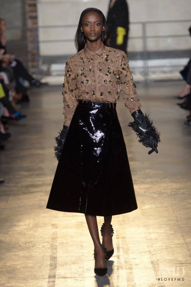 Riley Montana featured in  the Rochas fashion show for Autumn/Winter 2014