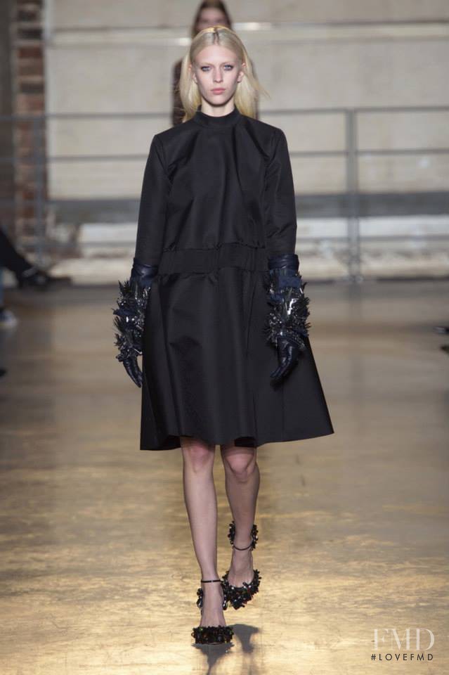 Juliana Schurig featured in  the Rochas fashion show for Autumn/Winter 2014