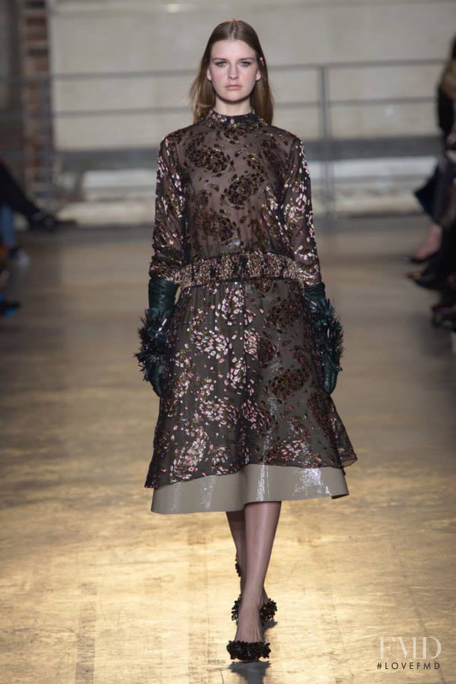 Ieva Palionyte featured in  the Rochas fashion show for Autumn/Winter 2014