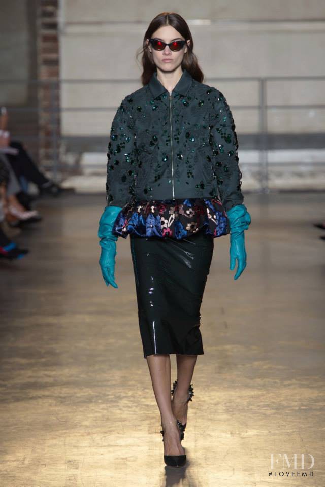Ronja Furrer featured in  the Rochas fashion show for Autumn/Winter 2014