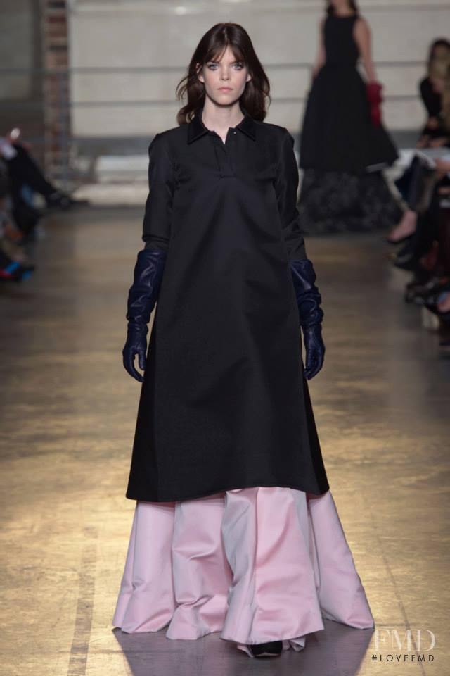 Meghan Collison featured in  the Rochas fashion show for Autumn/Winter 2014