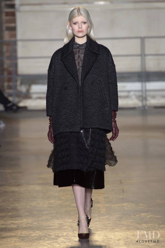 Ola Rudnicka featured in  the Rochas fashion show for Autumn/Winter 2014
