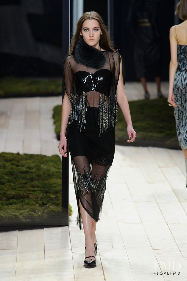 Emma Waldo featured in  the Maiyet fashion show for Autumn/Winter 2014