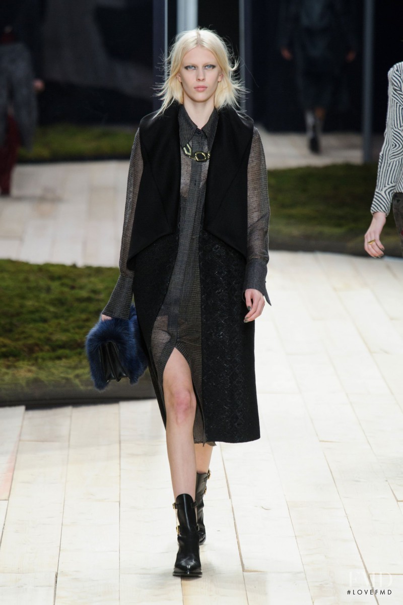 Juliana Schurig featured in  the Maiyet fashion show for Autumn/Winter 2014