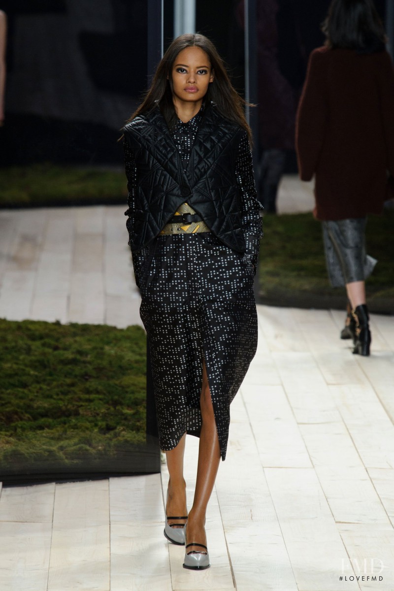 Malaika Firth featured in  the Maiyet fashion show for Autumn/Winter 2014