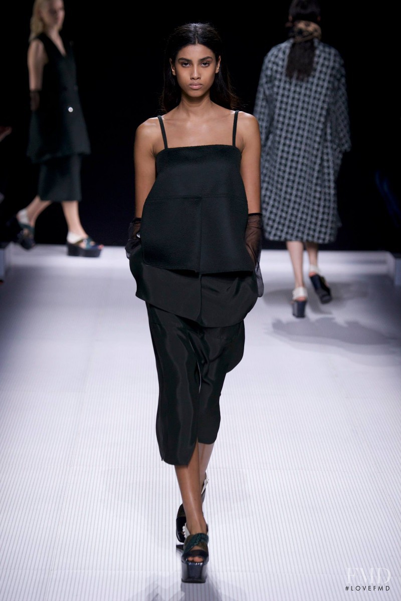 Imaan Hammam featured in  the Sonia Rykiel fashion show for Autumn/Winter 2014