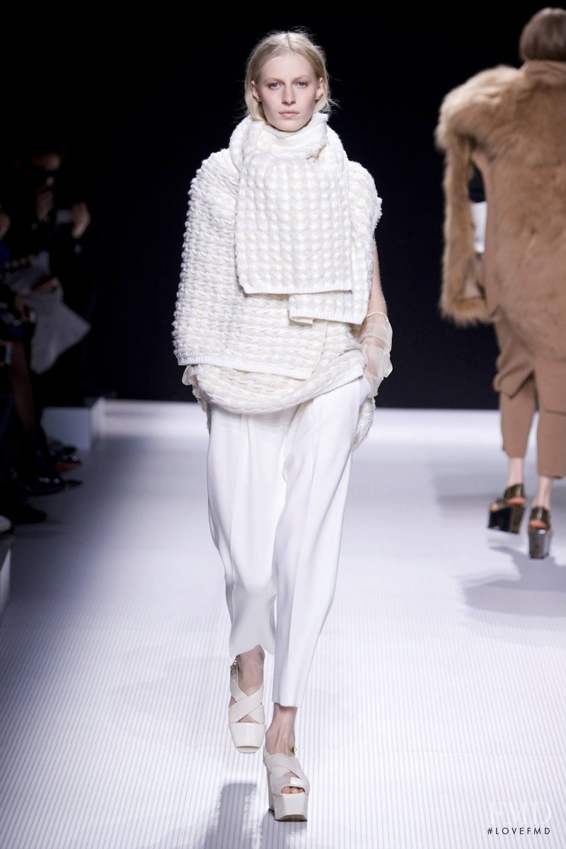 Juliana Schurig featured in  the Sonia Rykiel fashion show for Autumn/Winter 2014