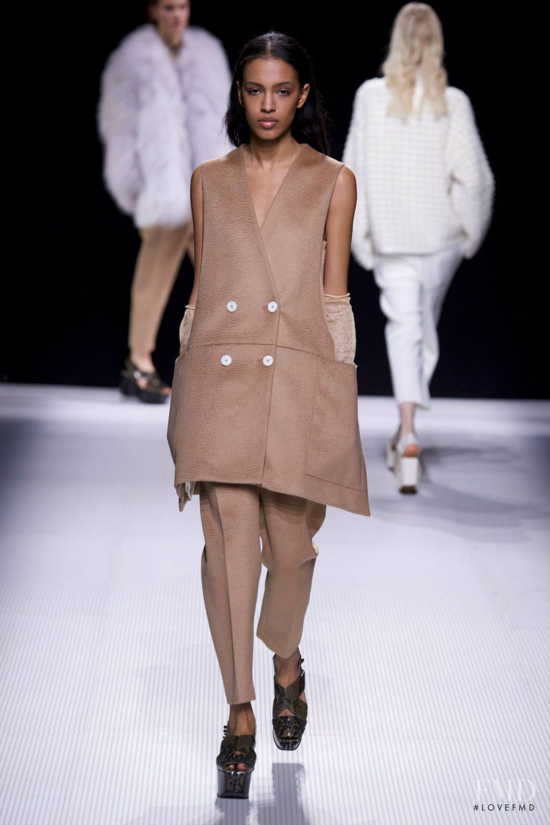 Alewya Demmisse featured in  the Sonia Rykiel fashion show for Autumn/Winter 2014