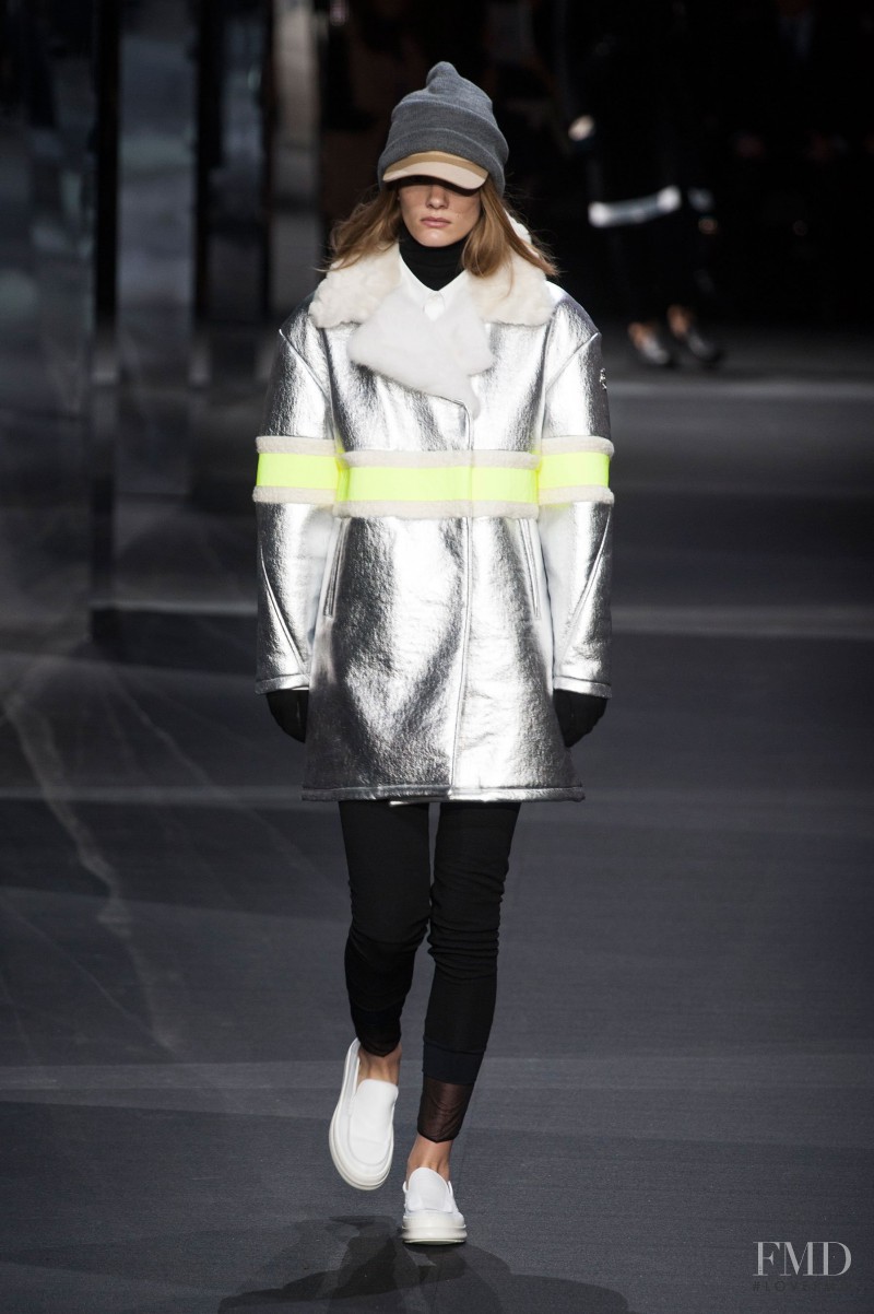 Emily Astrup featured in  the Moncler Gamme Rouge fashion show for Autumn/Winter 2014