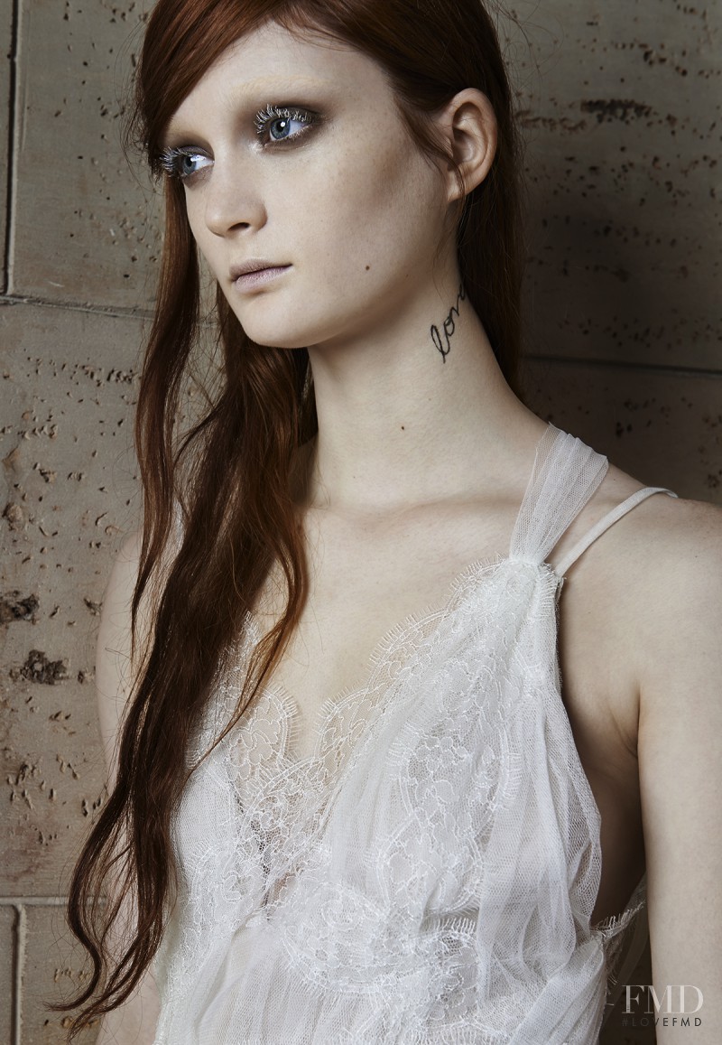 Sophie Touchet featured in  the Vera Wang Bridal House catalogue for Spring/Summer 2015