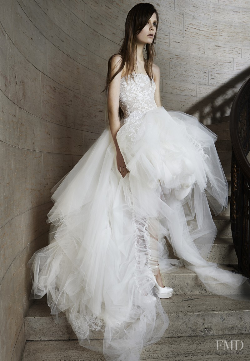 Caroline Brasch Nielsen featured in  the Vera Wang Bridal House catalogue for Spring/Summer 2015