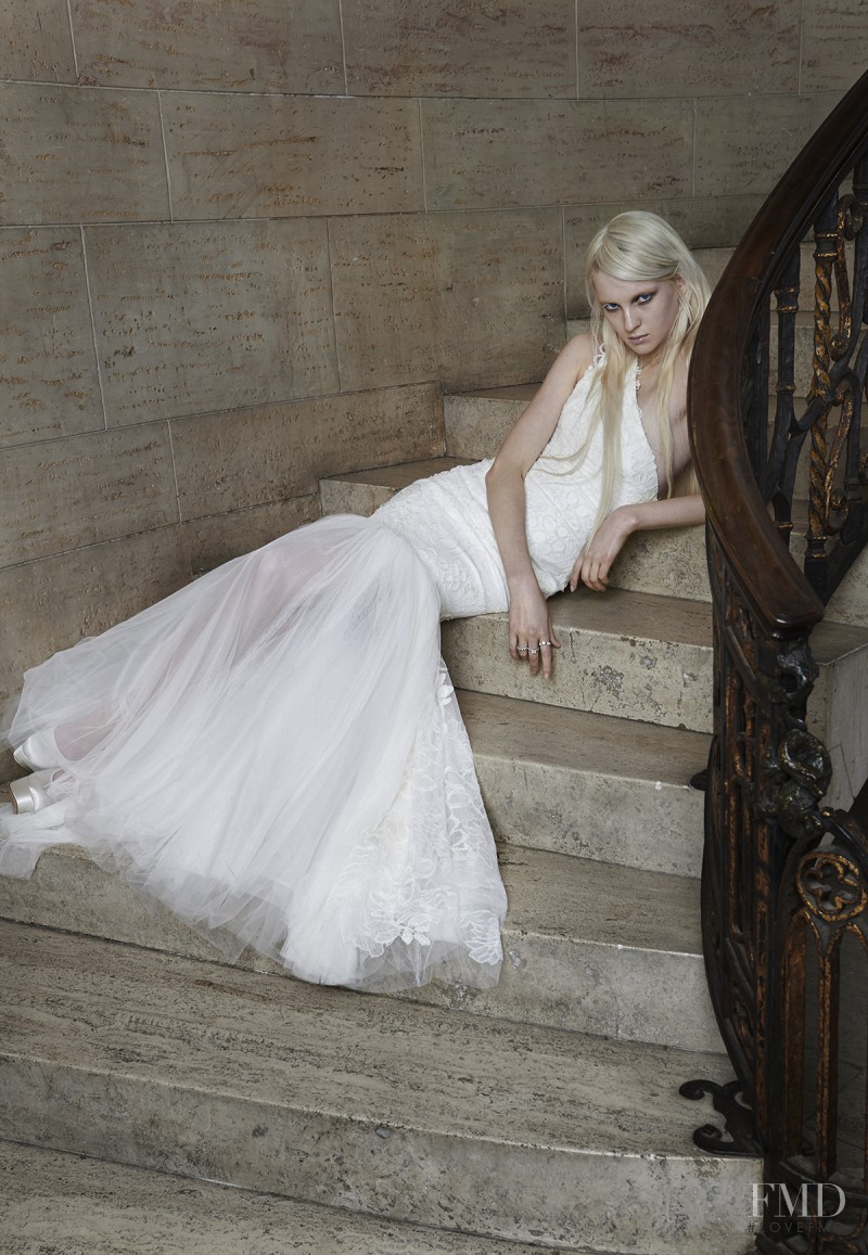 Nastya Sten featured in  the Vera Wang Bridal House catalogue for Spring/Summer 2015