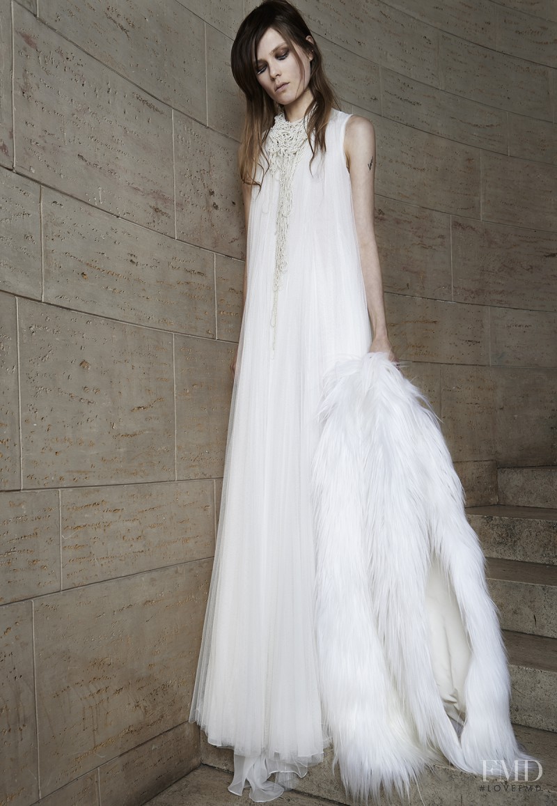 Caroline Brasch Nielsen featured in  the Vera Wang Bridal House catalogue for Spring/Summer 2015