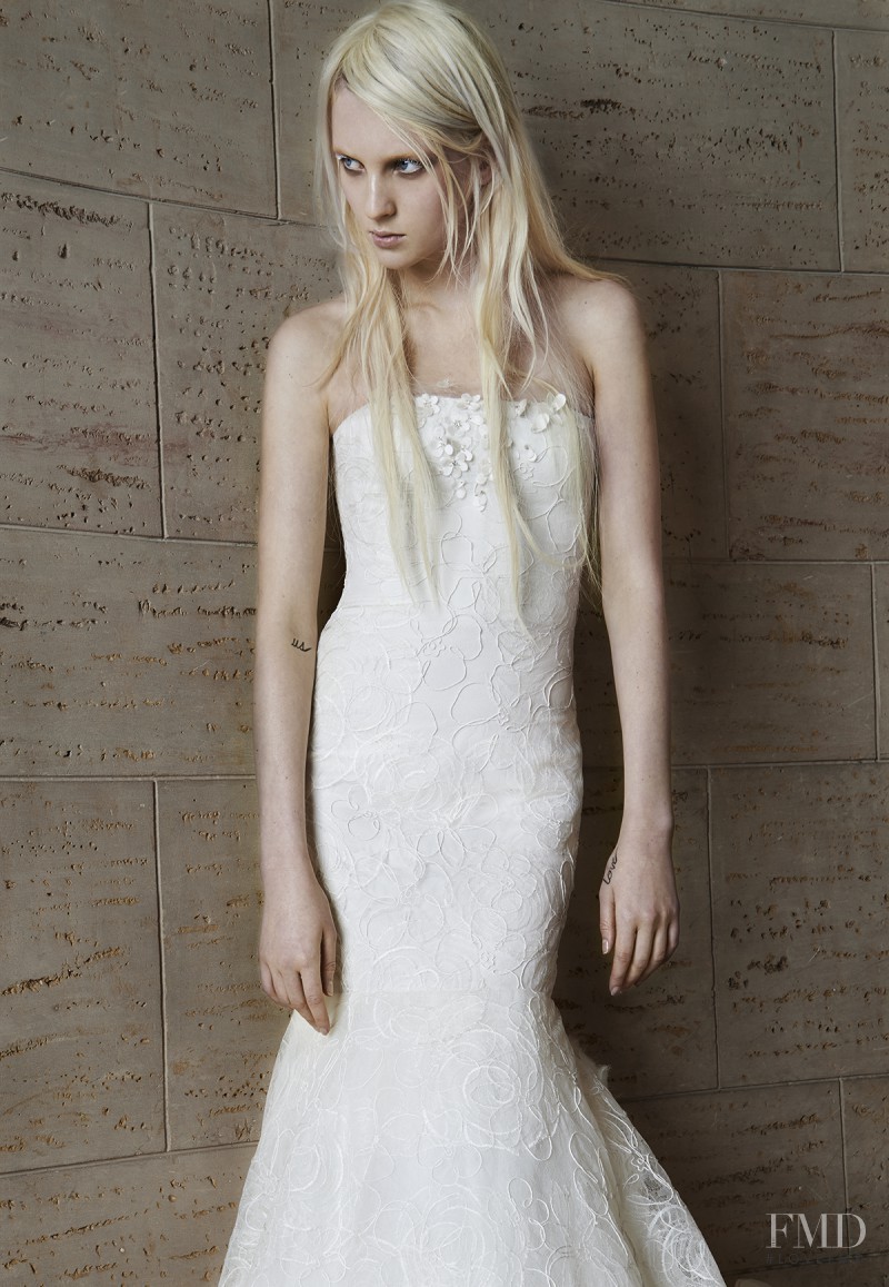 Nastya Sten featured in  the Vera Wang Bridal House catalogue for Spring/Summer 2015
